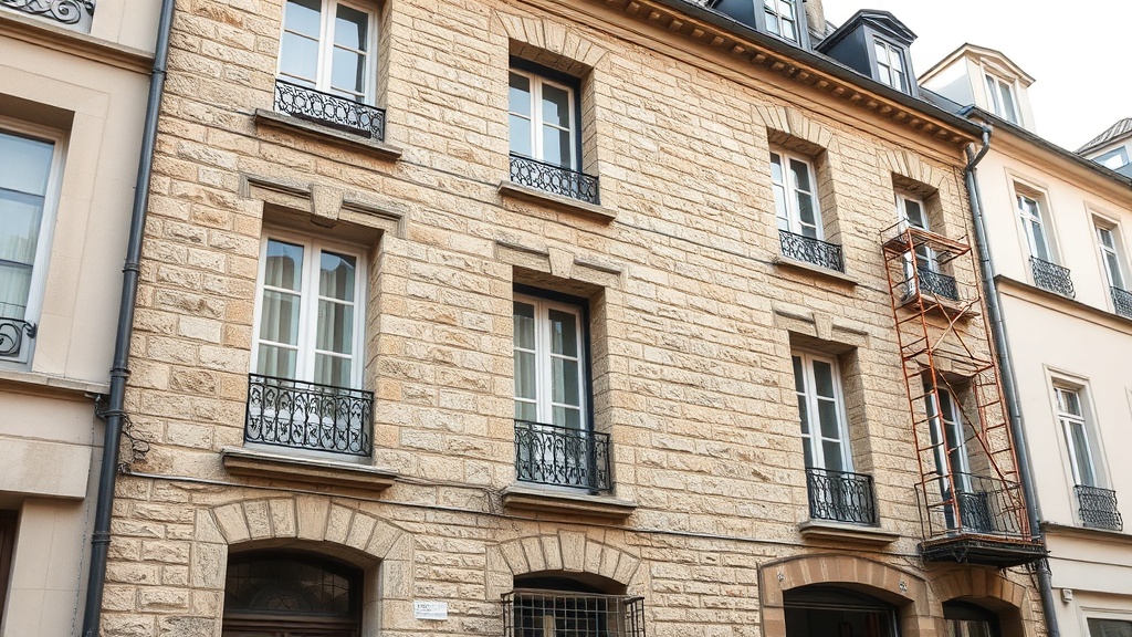 Rénovation énergétique d'une façade en pierre